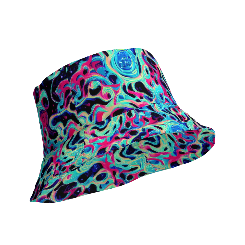 Melted Spectrum on Reversible Bucket Hat — Product details Outside