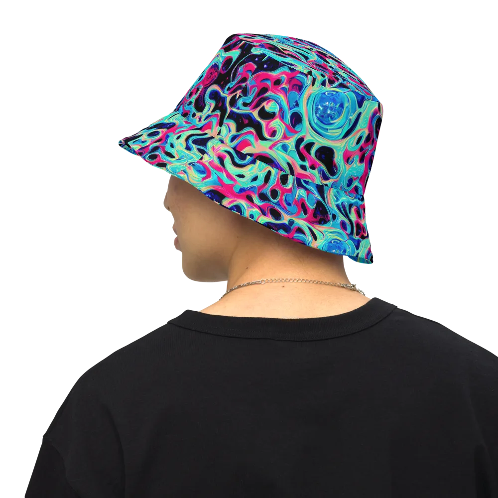 Melted Spectrum on Reversible Bucket Hat — Back Inside