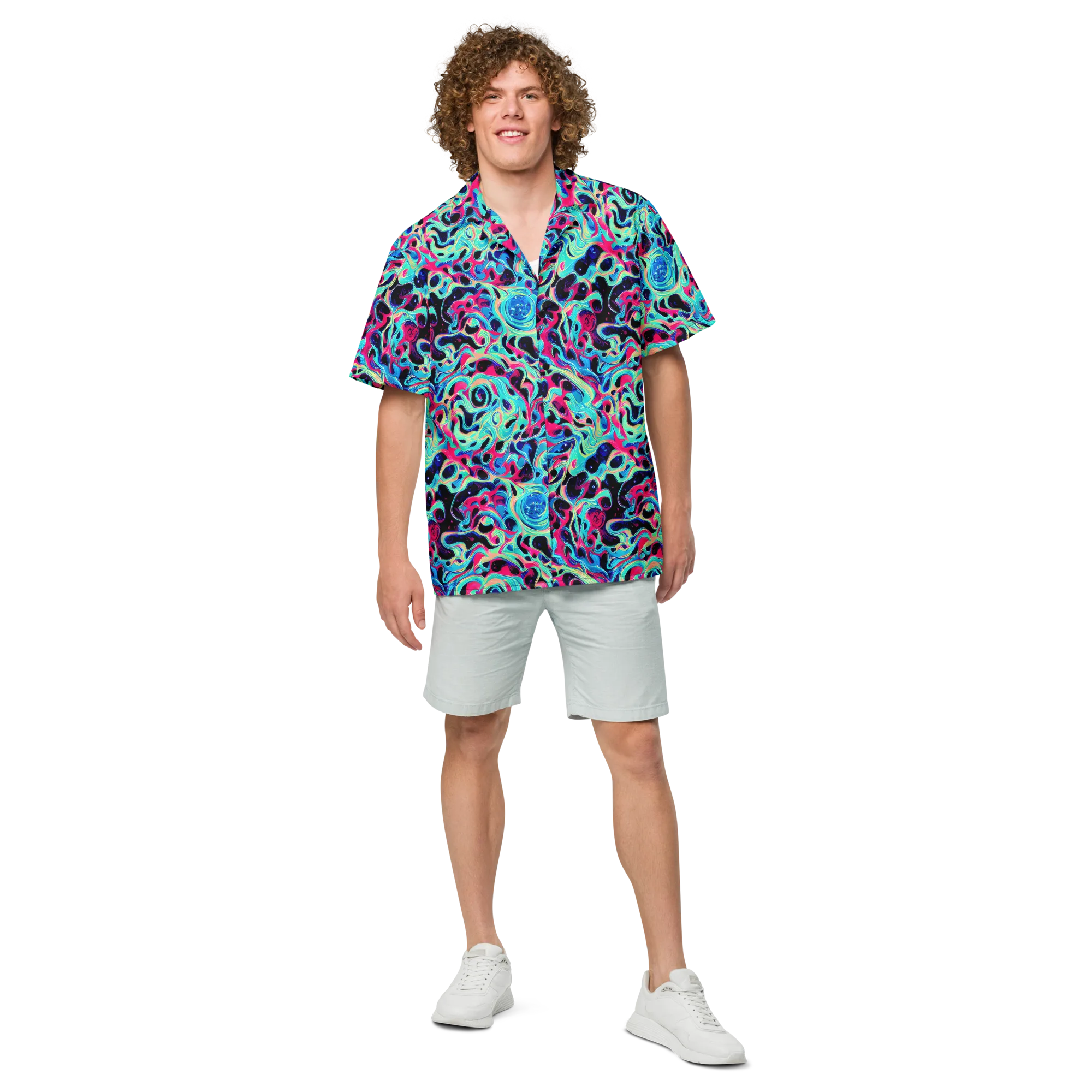 Melted Spectrum on Button Shirt — Front