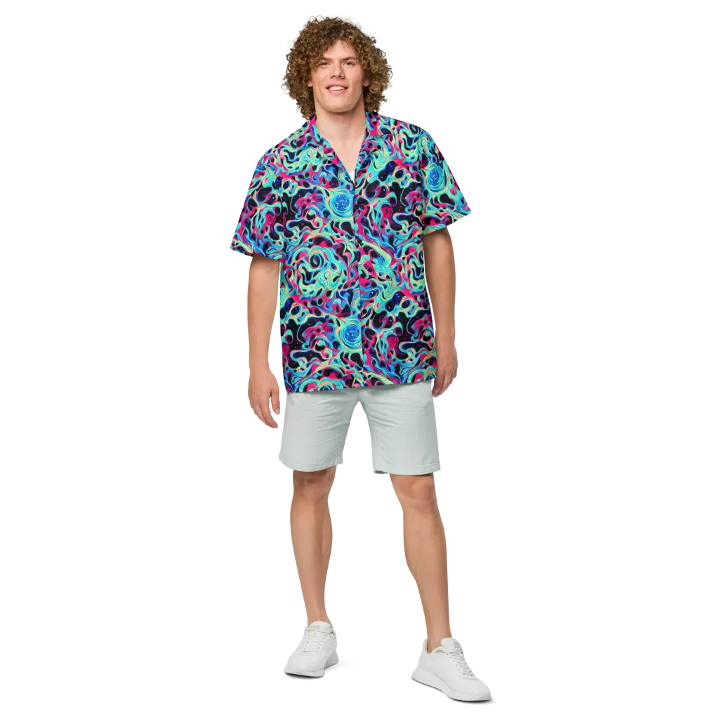 Melted Spectrum on Button Shirt — Front