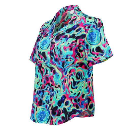 Melted Spectrum on a Women's Short Sleeve Pajama Top