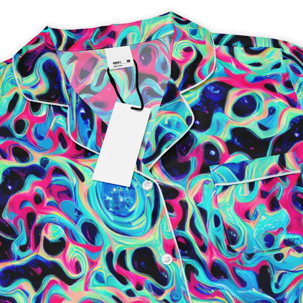 Melted Spectrum on Women's Short Sleeve Pajama Top — Product details