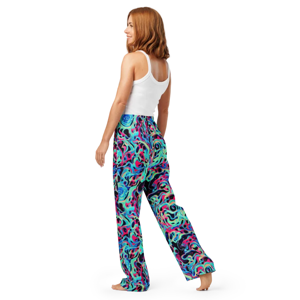 Melted Spectrum on Women's Pajama Pants — Back
