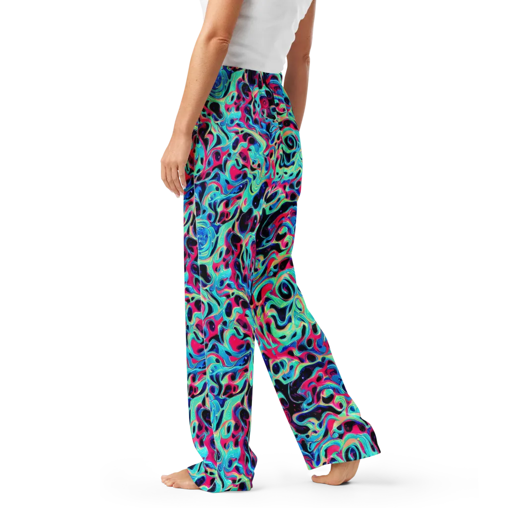 Melted Spectrum on Women's Pajama Pants — Left