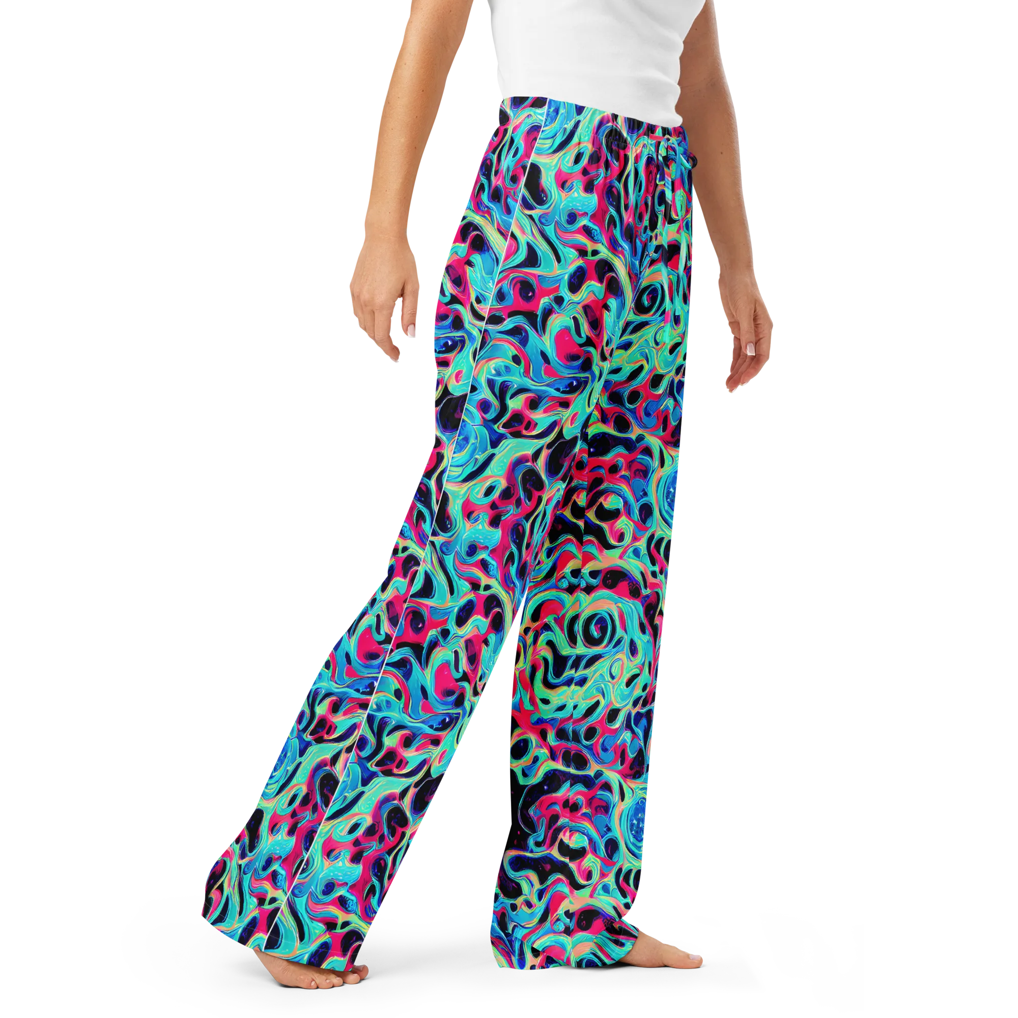 Melted Spectrum on Women's Pajama Pants — Right Front