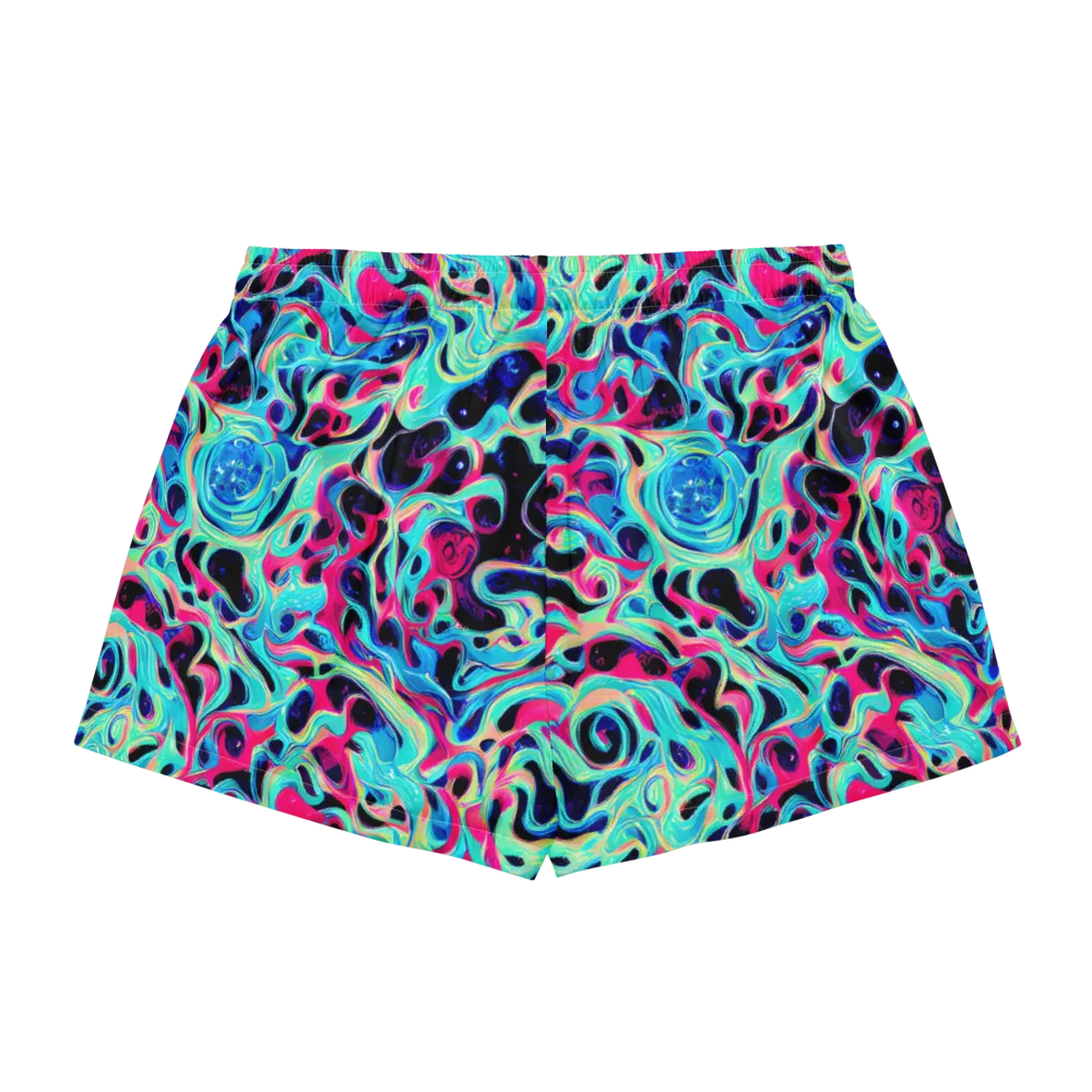 Melted Spectrum on Women's Pajama Shorts — Back