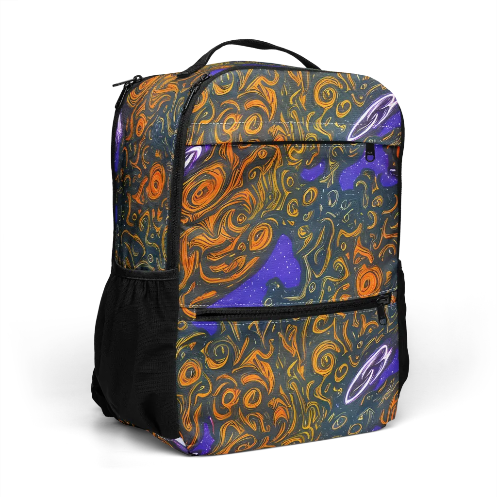 Orbiting Ember on Utility Backpack — Right Front
