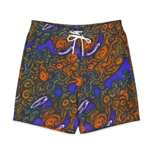 Orbiting Ember on a Men's Board Shorts