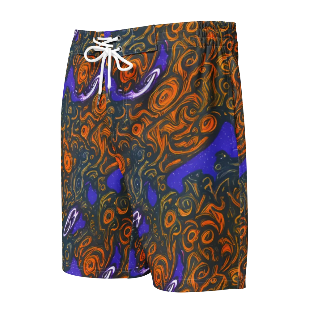 Orbiting Ember on Men's Board Shorts — Front