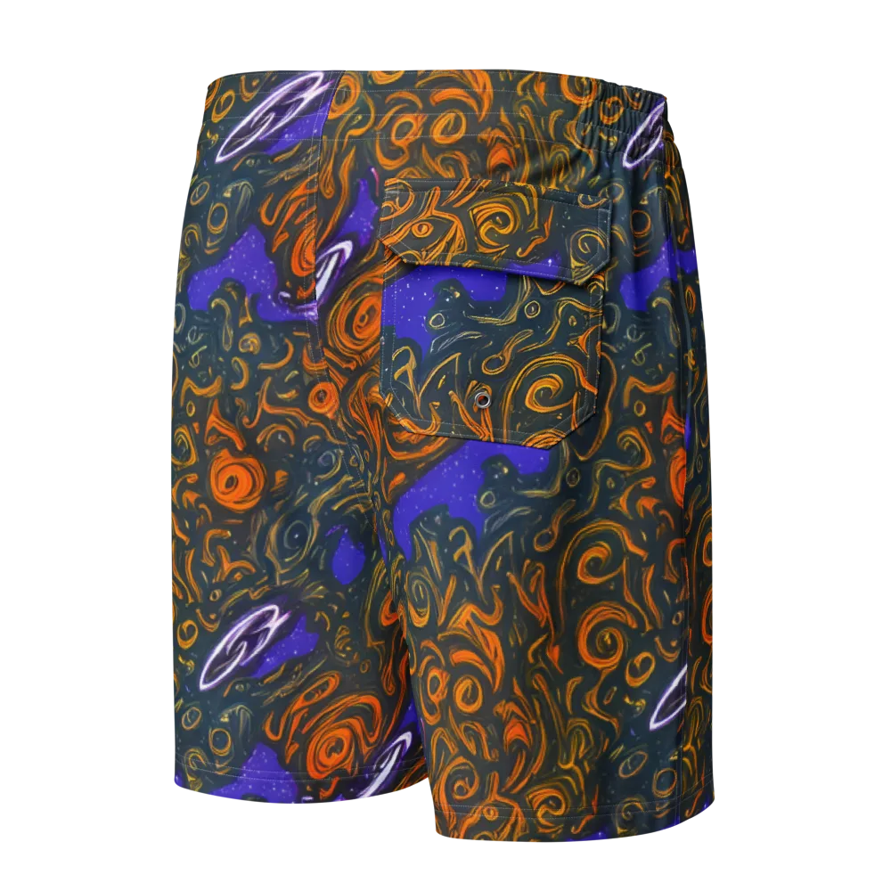 Orbiting Ember on Men's Board Shorts — Back