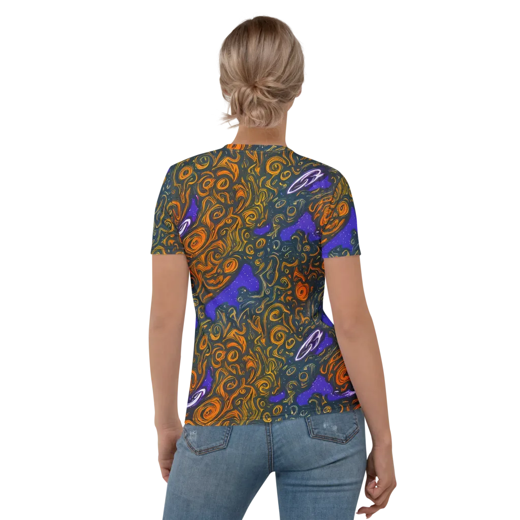 Orbiting Ember on Women's Crew Neck T-Shirt — Back