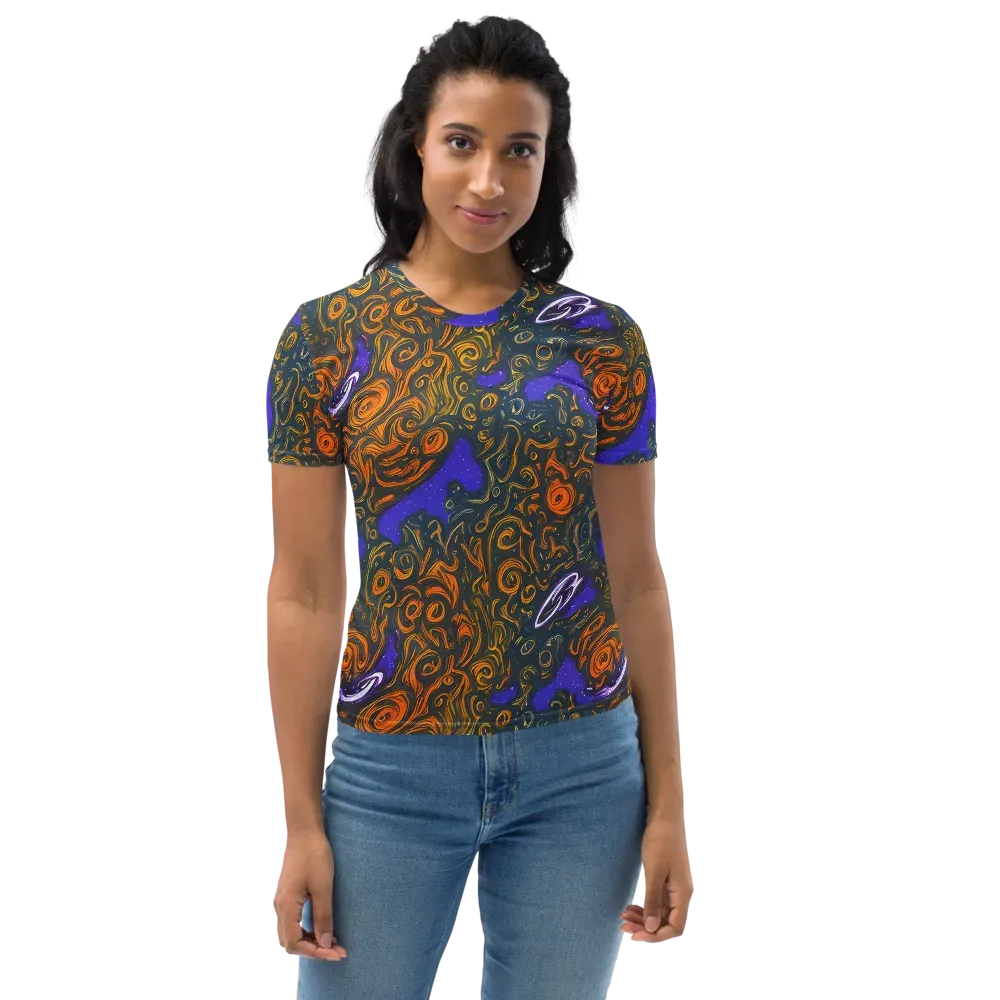 Orbiting Ember on Women's Crew Neck T-Shirt — Front