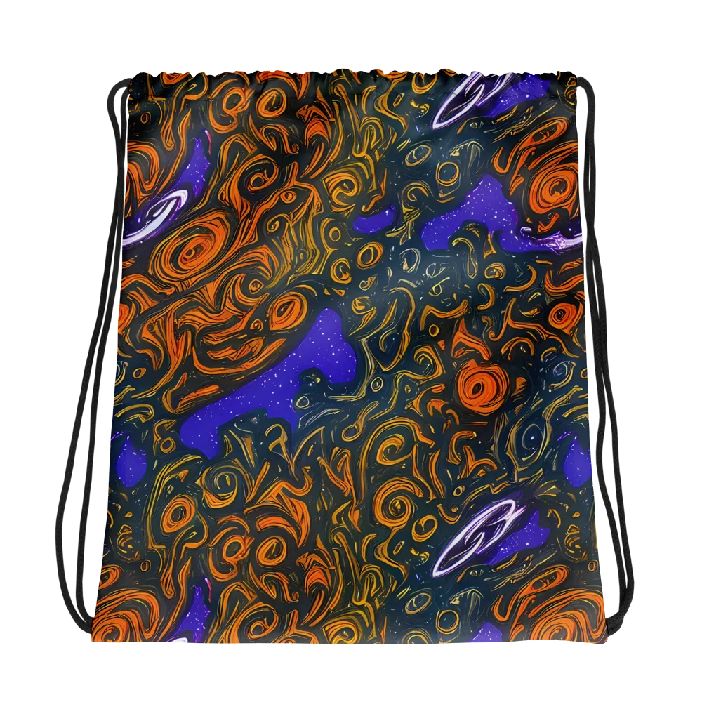 Orbiting Ember on Drawstring Bag — Photo