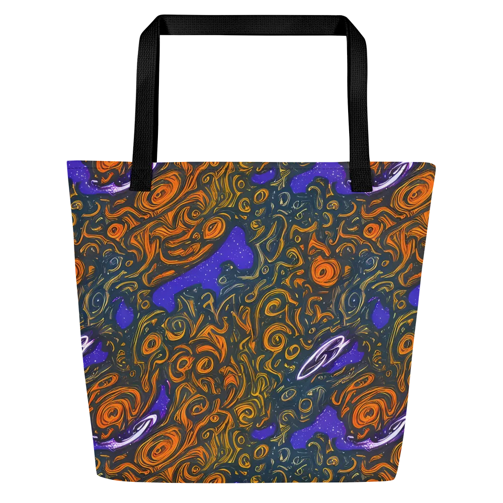 Orbiting Ember on Large Tote Bag W/ Pocket — Front