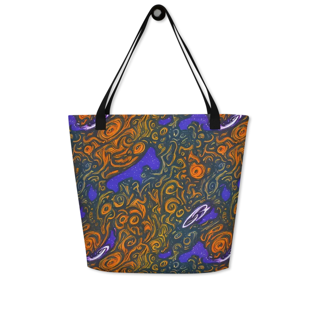 Orbiting Ember on Large Tote Bag W/ Pocket — Front