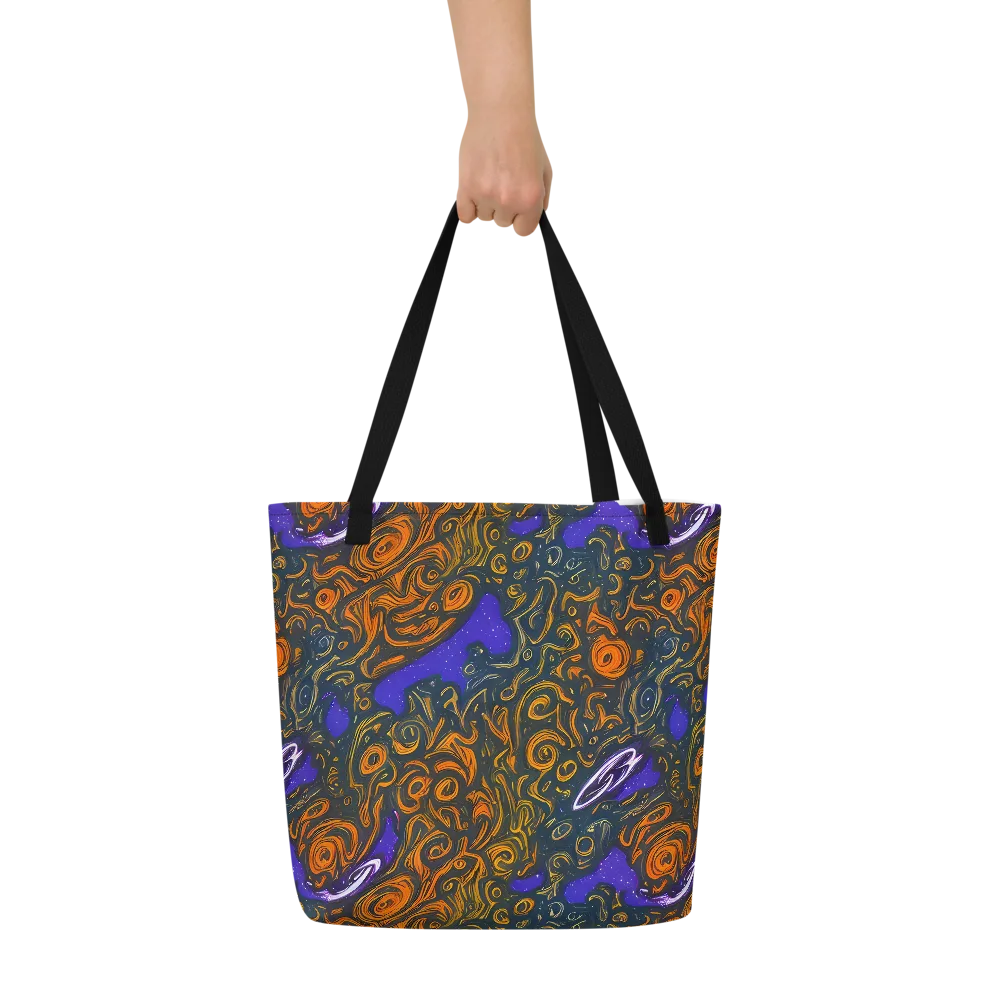 Orbiting Ember on Large Tote Bag W/ Pocket — Front
