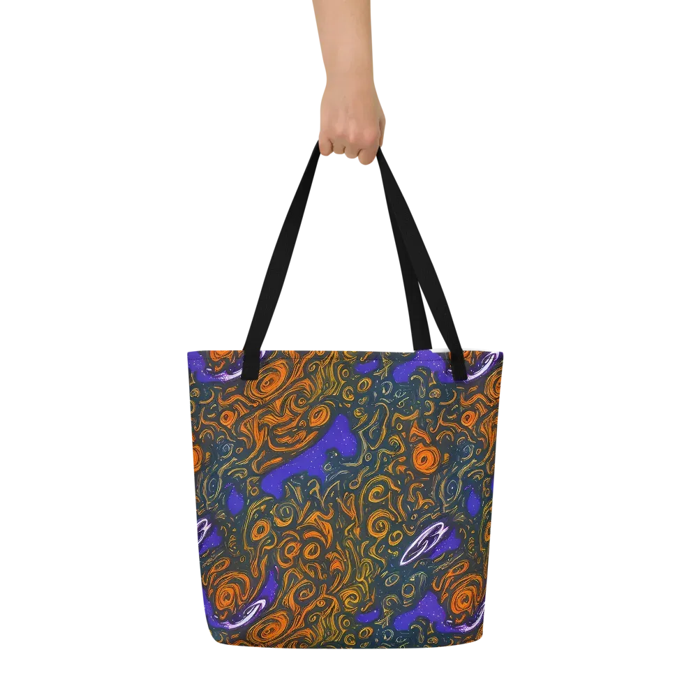 Orbiting Ember on Large Tote Bag W/ Pocket — Front