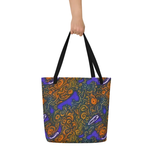 Orbiting Ember on a Large Tote Bag W/ Pocket