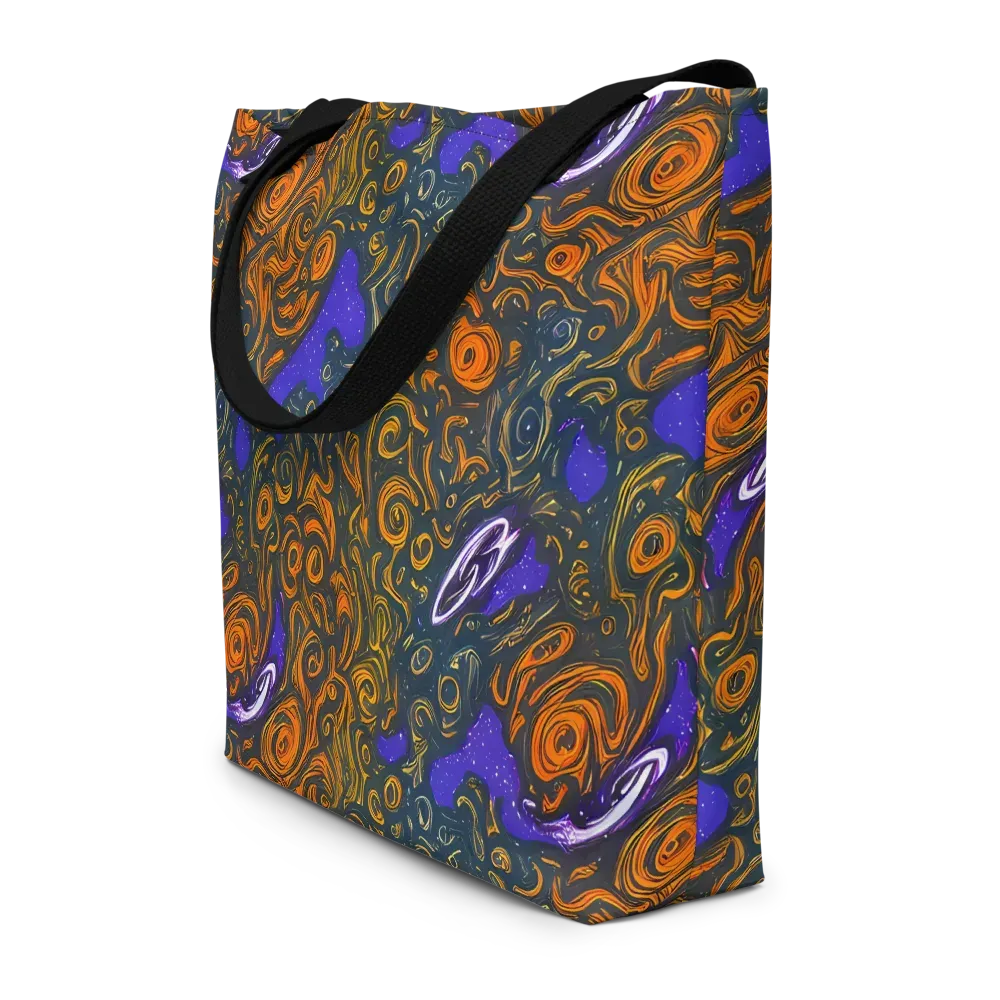 Orbiting Ember on Large Tote Bag W/ Pocket — Front