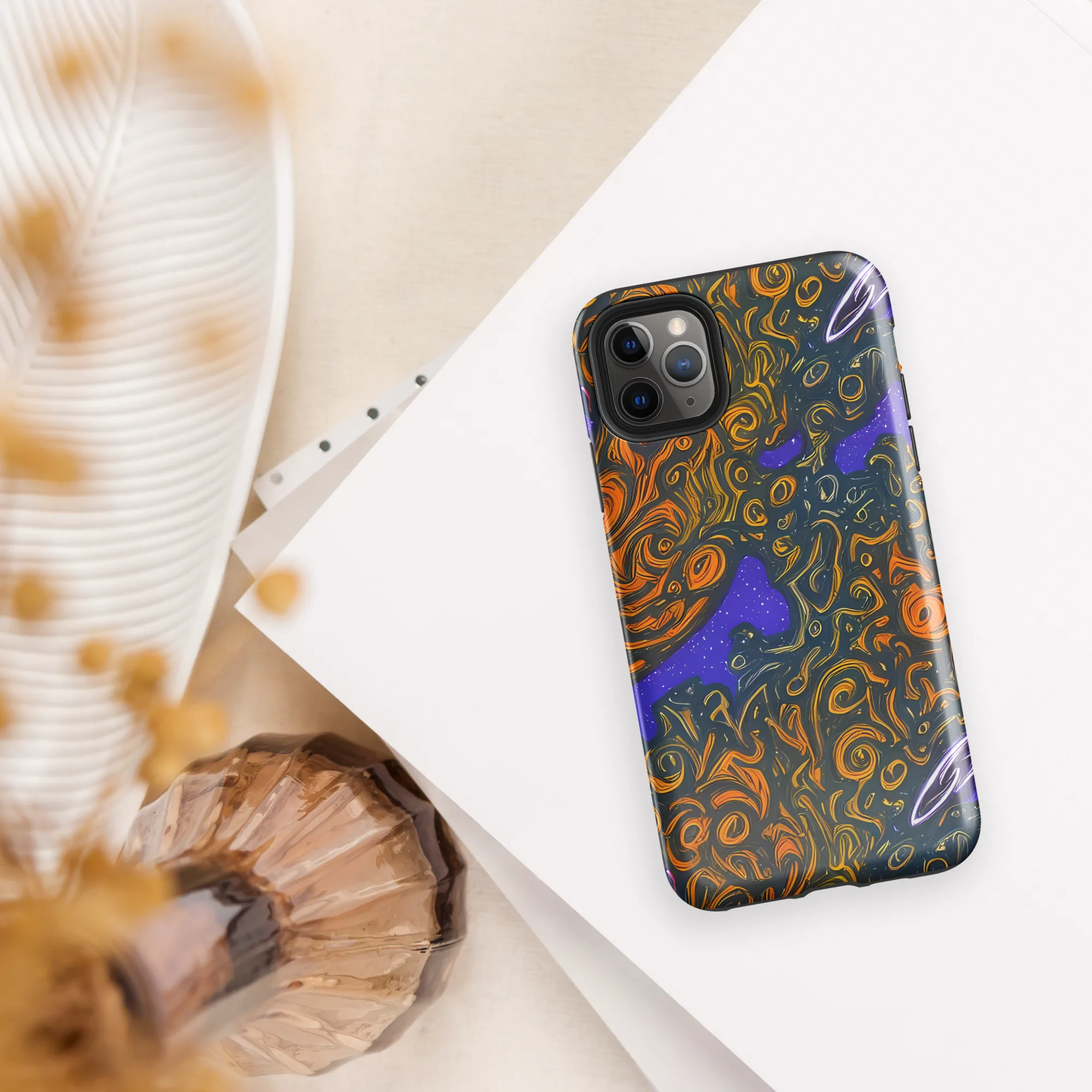Orbiting Ember on Tough Case for iPhone® — Front