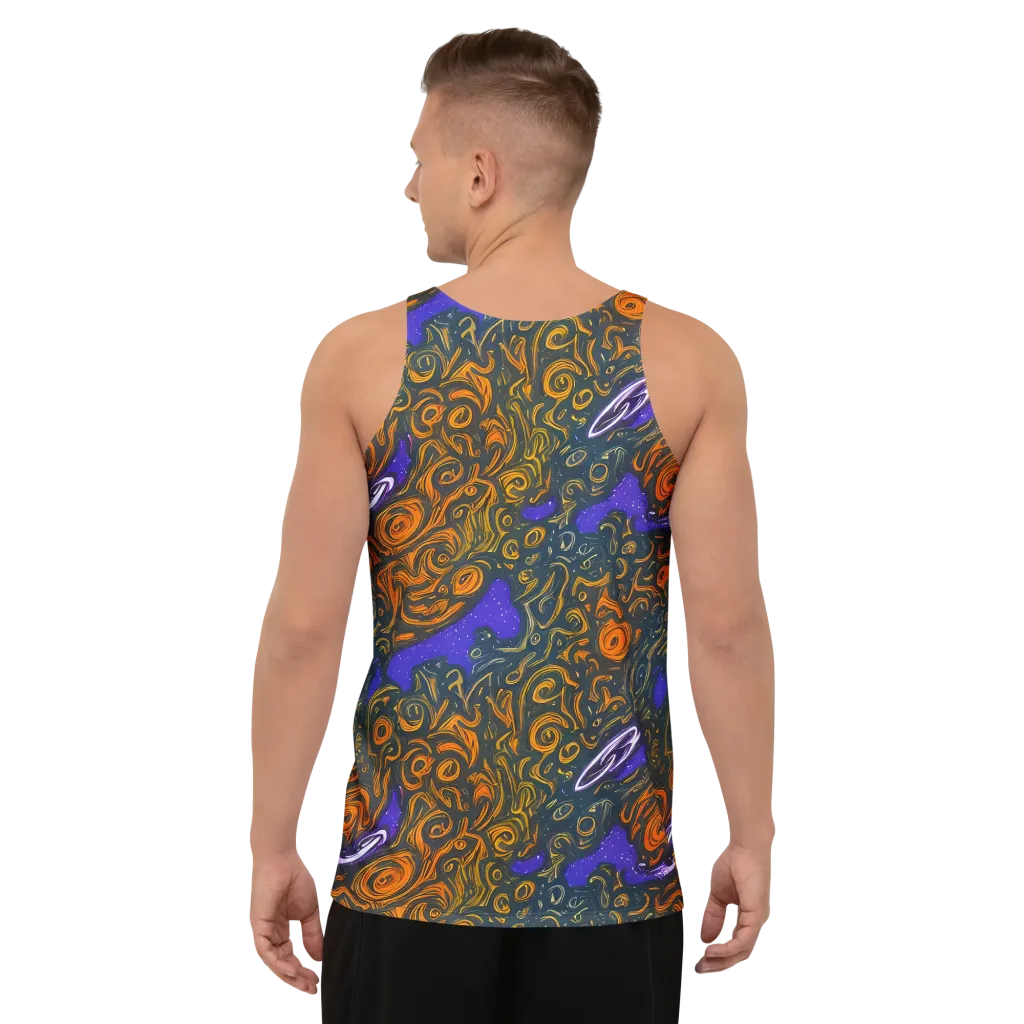 Orbiting Ember on Men's Tank Top — Back