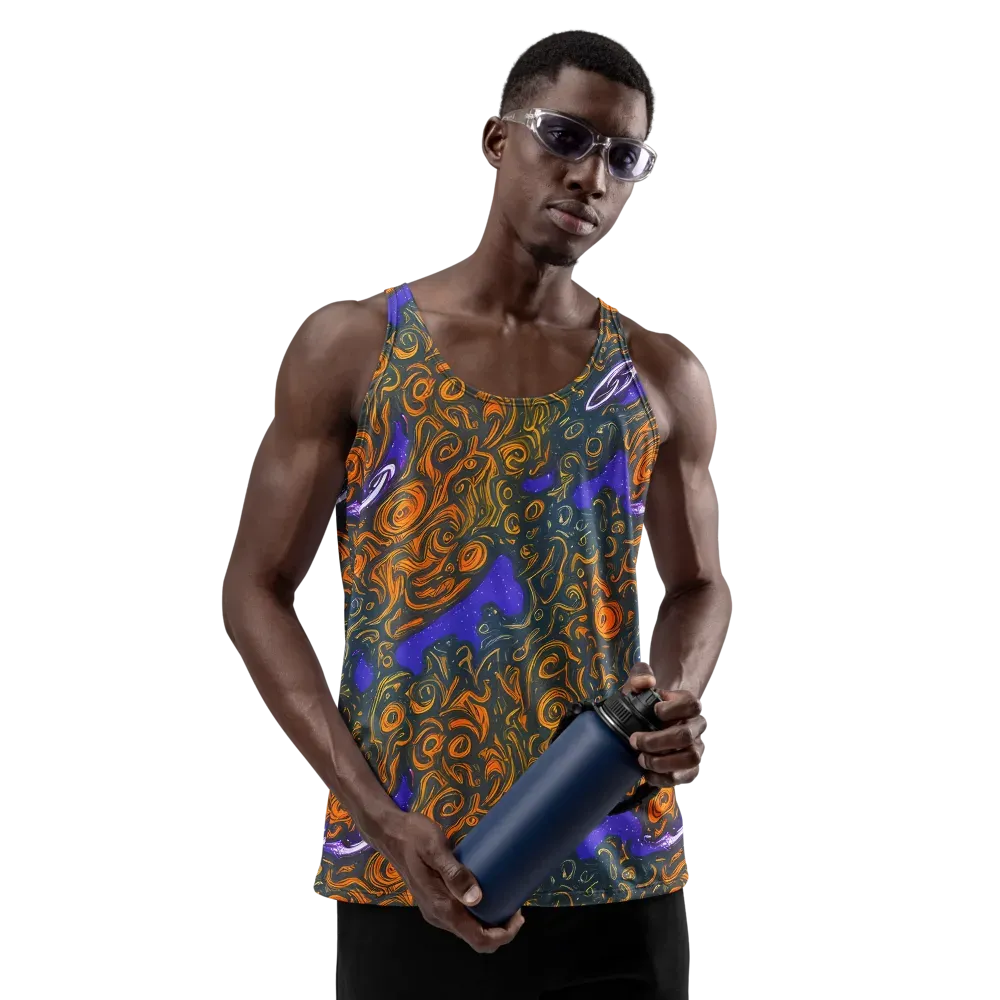 Orbiting Ember on Men's Tank Top — Front
