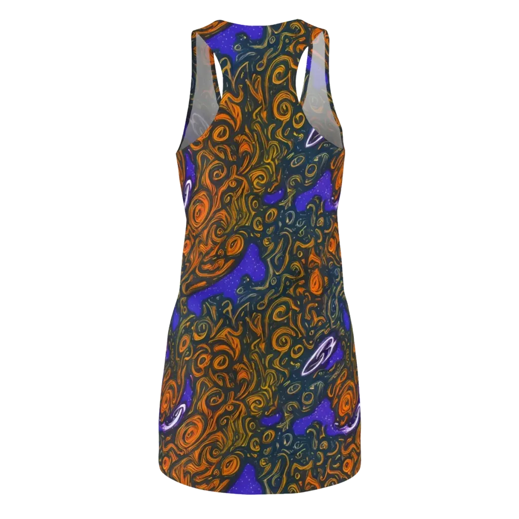 Orbiting Ember on Racerback Dress — Back