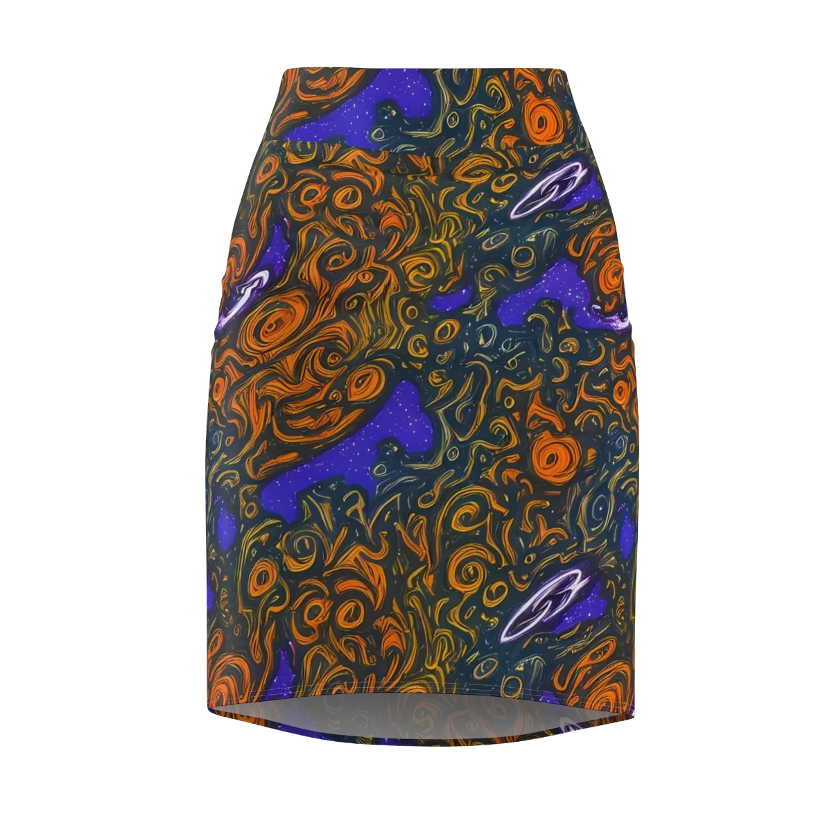 Orbiting Ember on Pencil Skirt — Front