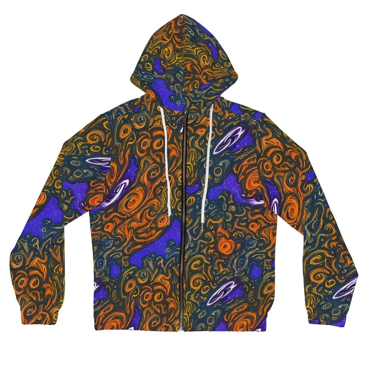 Orbiting Ember on Women's Full-Zip Hoodie — Front
