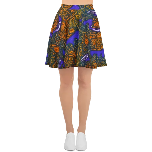 Orbiting Ember on a Skater Skirt
