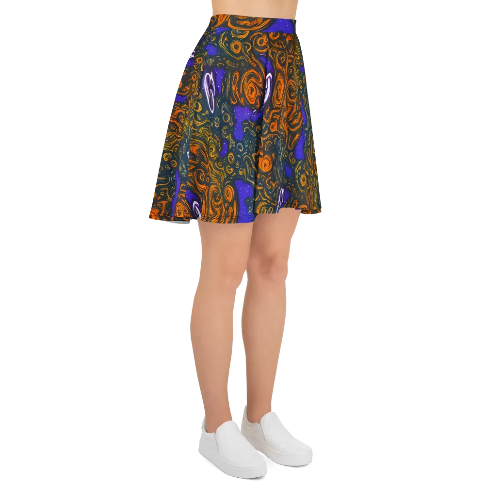 Orbiting Ember on Skater Skirt — Right
