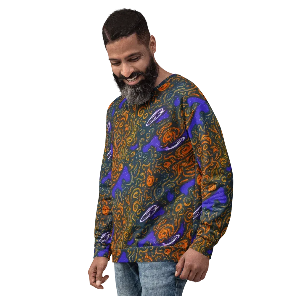 Orbiting Ember on Sweatshirt — Left Front