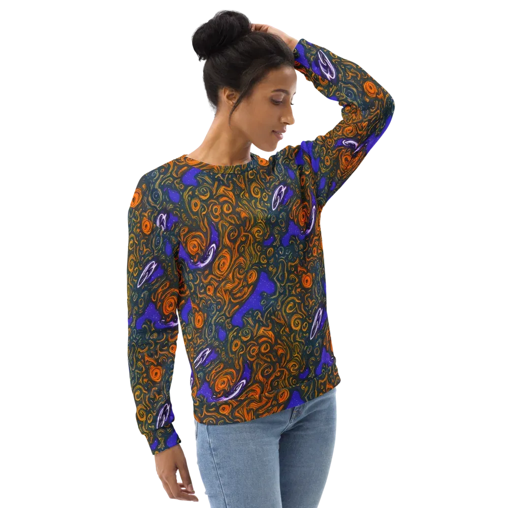 Orbiting Ember on Sweatshirt — Right Front