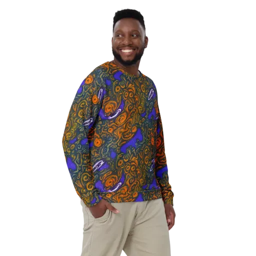 Orbiting Ember on a Sweatshirt