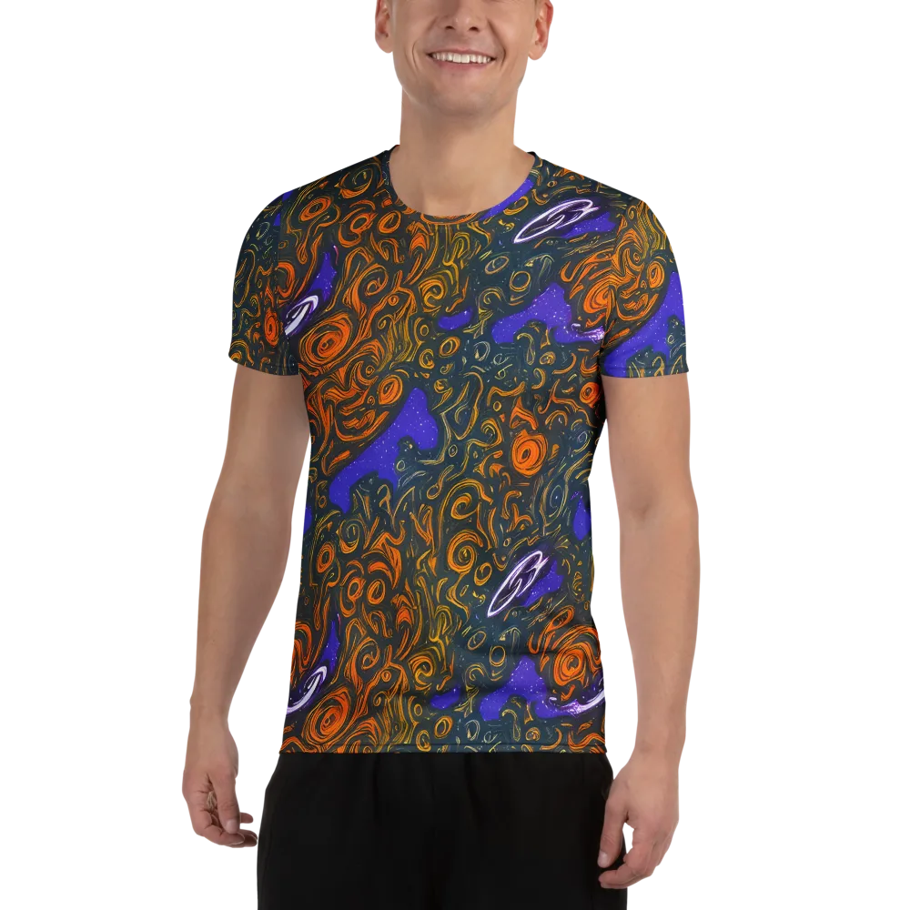 Orbiting Ember on Men's Athletic T-Shirt — Front