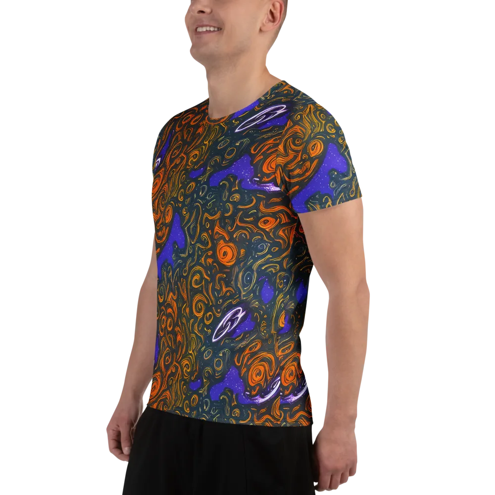 Orbiting Ember on Men's Athletic T-Shirt — Left