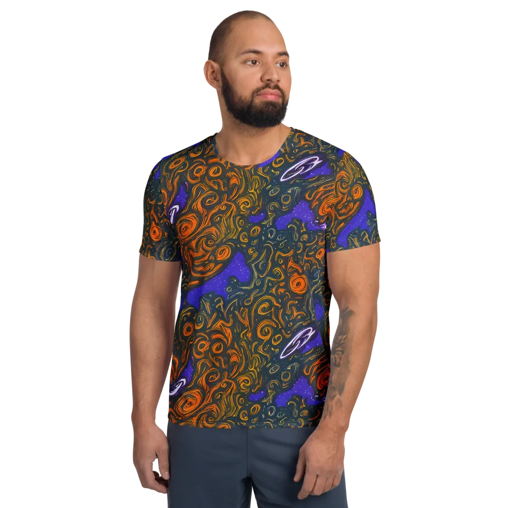 Orbiting Ember on Men's Athletic T-Shirt — Front