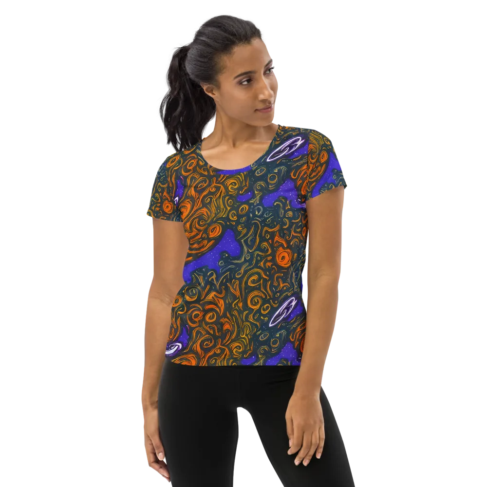 Orbiting Ember on Women's Athletic T-Shirt — Front
