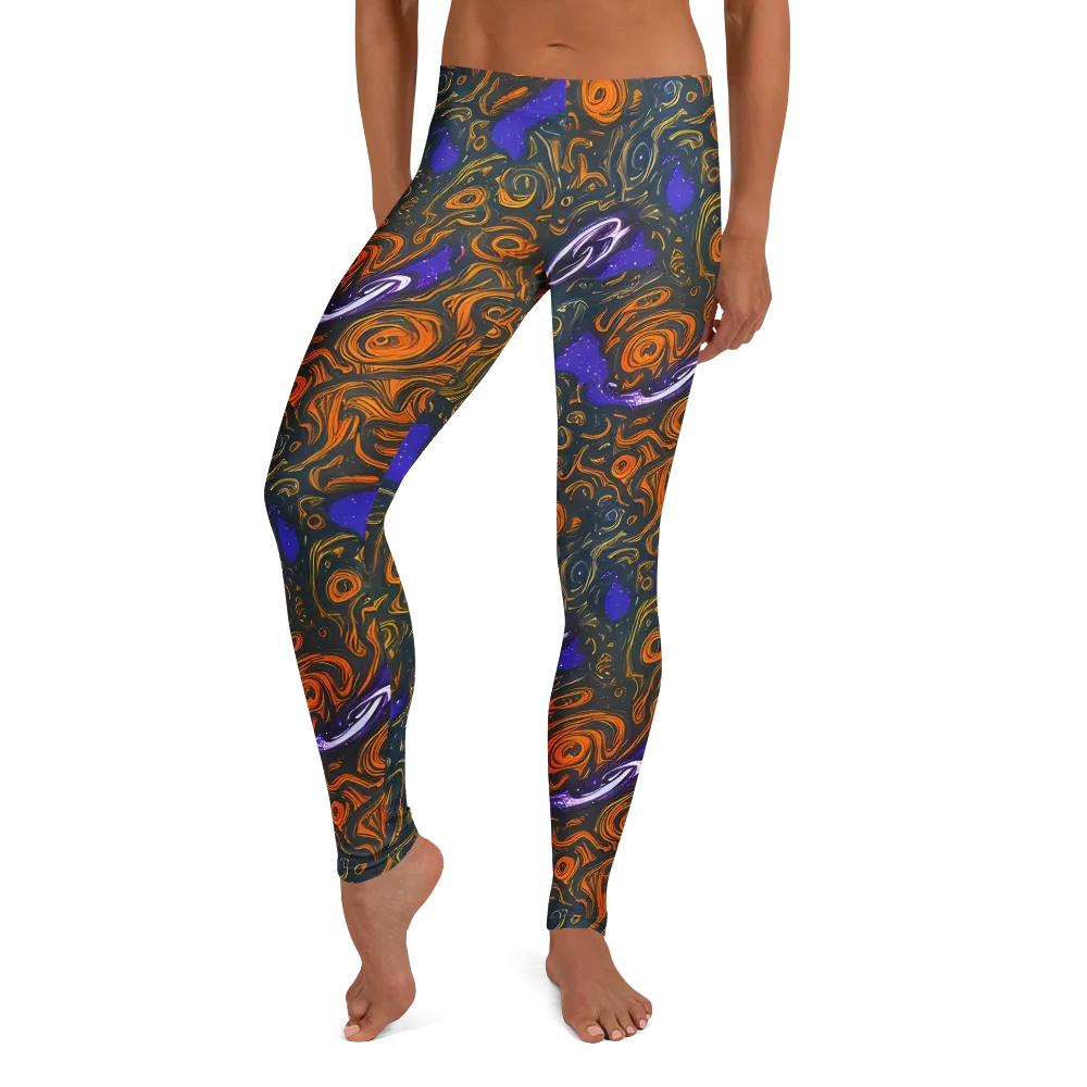 Orbiting Ember on Leggings — Front