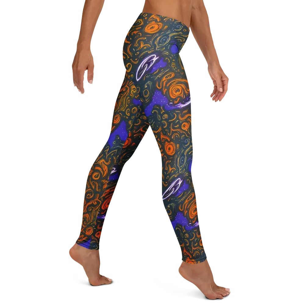 Orbiting Ember on Leggings — Right