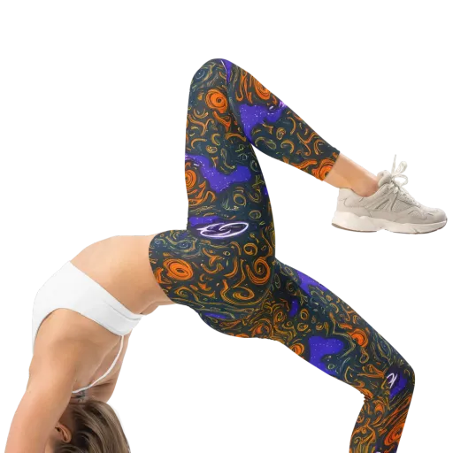 Orbiting Ember on a Leggings