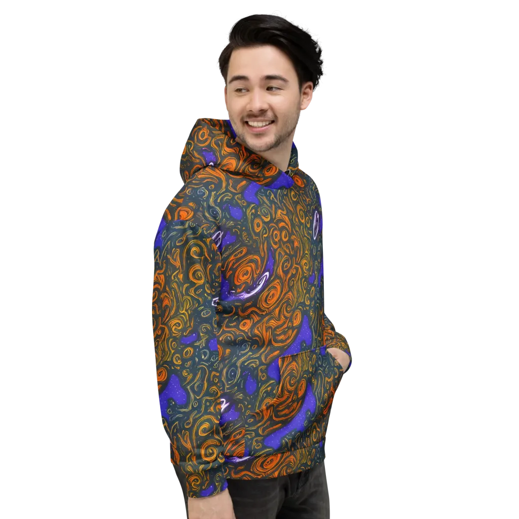 Orbiting Ember on Hoodie — Right