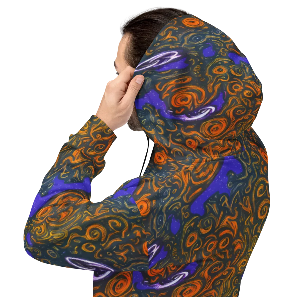 Orbiting Ember on Hoodie — Back