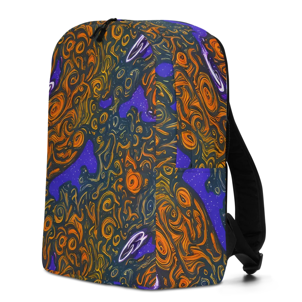 Orbiting Ember on Minimalist Backpack — Left
