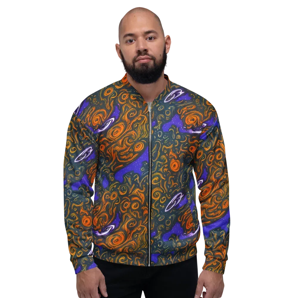 Orbiting Ember on Bomber Jacket — Front