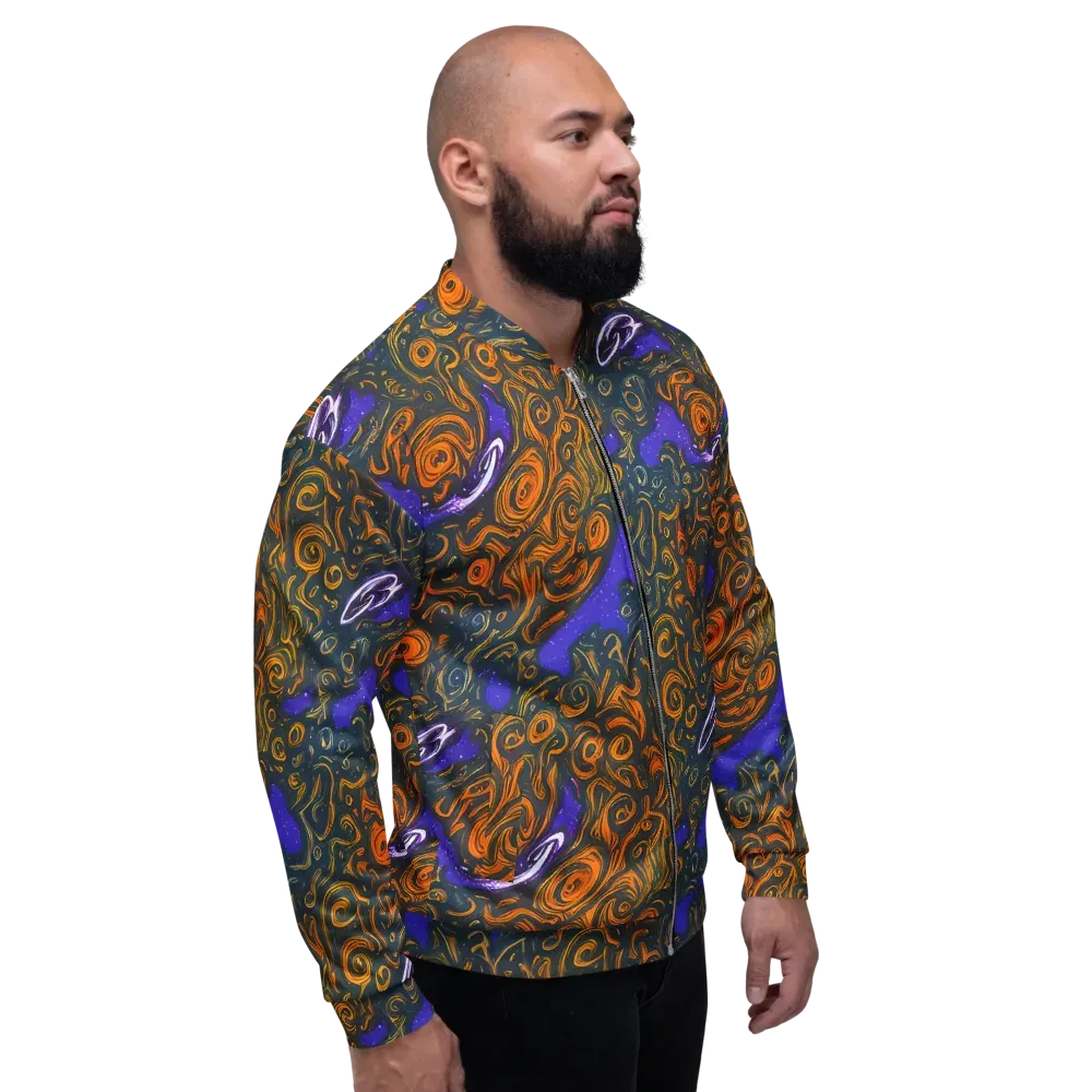 Orbiting Ember on Bomber Jacket — Right
