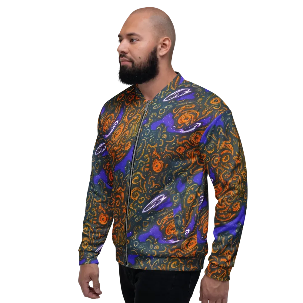 Orbiting Ember on Bomber Jacket — Left