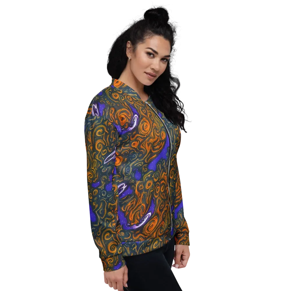 Orbiting Ember on Bomber Jacket — Right