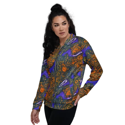 Orbiting Ember on a Bomber Jacket