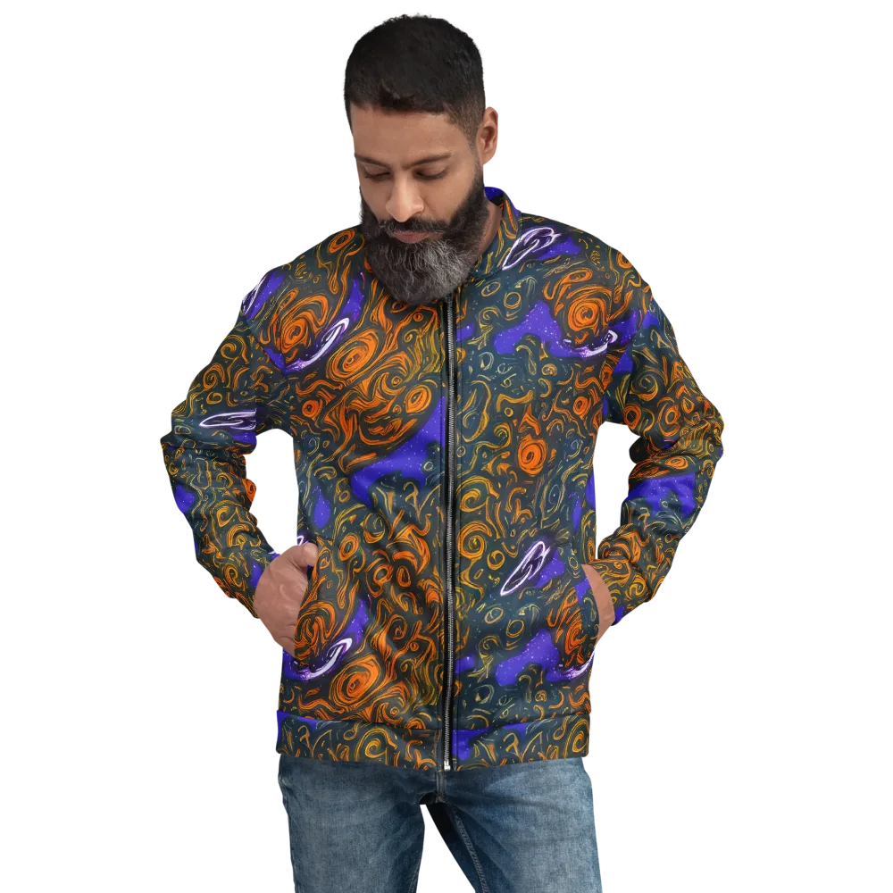 Orbiting Ember on Bomber Jacket — Front